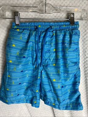 Beach Bros. Blue Print Swim Trunks Shorts